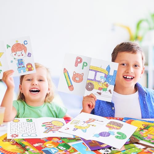 BenLouis 24 Pcs Preschool Kindergarten Mini Coloring Books Kids Graduation Party Favors Small Activity Books Bulk for Kids Student Birthday Goodie Bags Stuffers Return Gifts Classroom Travel - Image 4