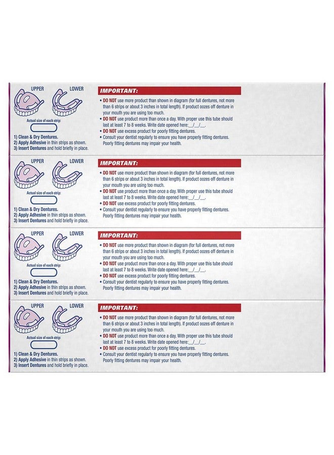 Fixodent Original Denture Adhesive Cream-2.4 oz, 4 pk - Image 4