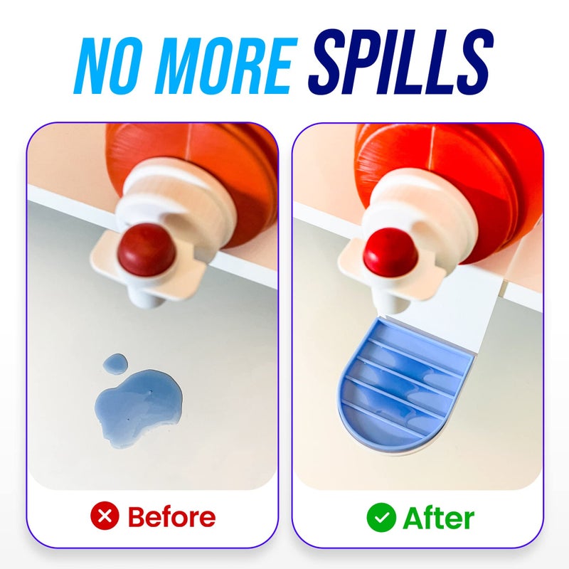 Simplation [2 Pack] Laundry Detergent Cup Holder, Detergent Drip Catcher (Upgraded Drip Tray), No More Mess or Leaks, Slide_Style - Image 2