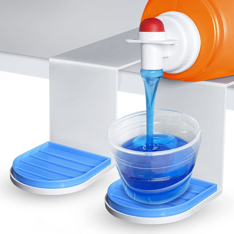 Simplation [2 Pack] Laundry Detergent Cup Holder, Detergent Drip Catcher (Upgraded Drip Tray), No More Mess or Leaks, Slide_Style - Image 1