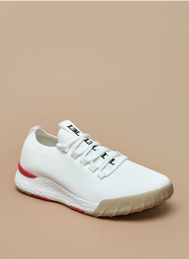 LBL by Shoexpress Textured Low Ankle Lace-Up Sports Shoes  - Image 1