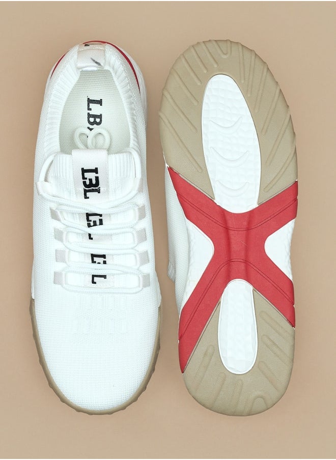 LBL by Shoexpress Textured Low Ankle Lace-Up Sports Shoes  - Image 4