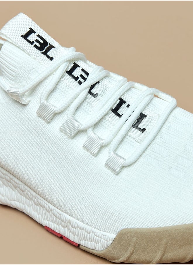 LBL by Shoexpress Textured Low Ankle Lace-Up Sports Shoes  - Image 5