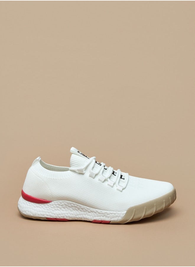 LBL by Shoexpress Textured Low Ankle Lace-Up Sports Shoes  - Image 3