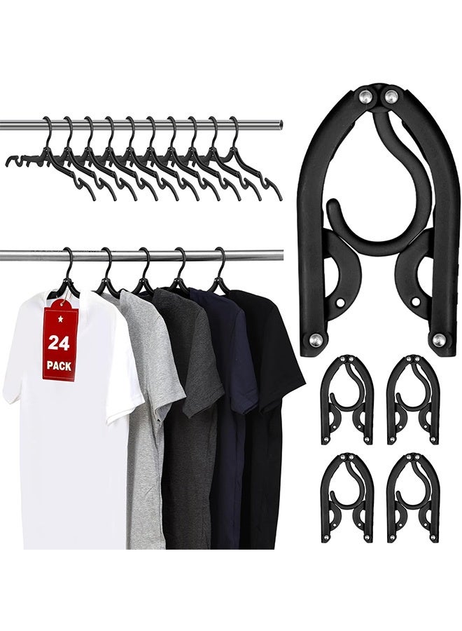 24 قطعة من شماعات السفر، مستلزمات السفر الأساسية للسفن السياحية، مستلزمات الرحلات البحرية المحمولة، شماعات قابلة للطي لحقيبة السفر، مستلزمات التخييم في المركبات الترفيهية والطائرات والعطلات في أوروبا - Image 1