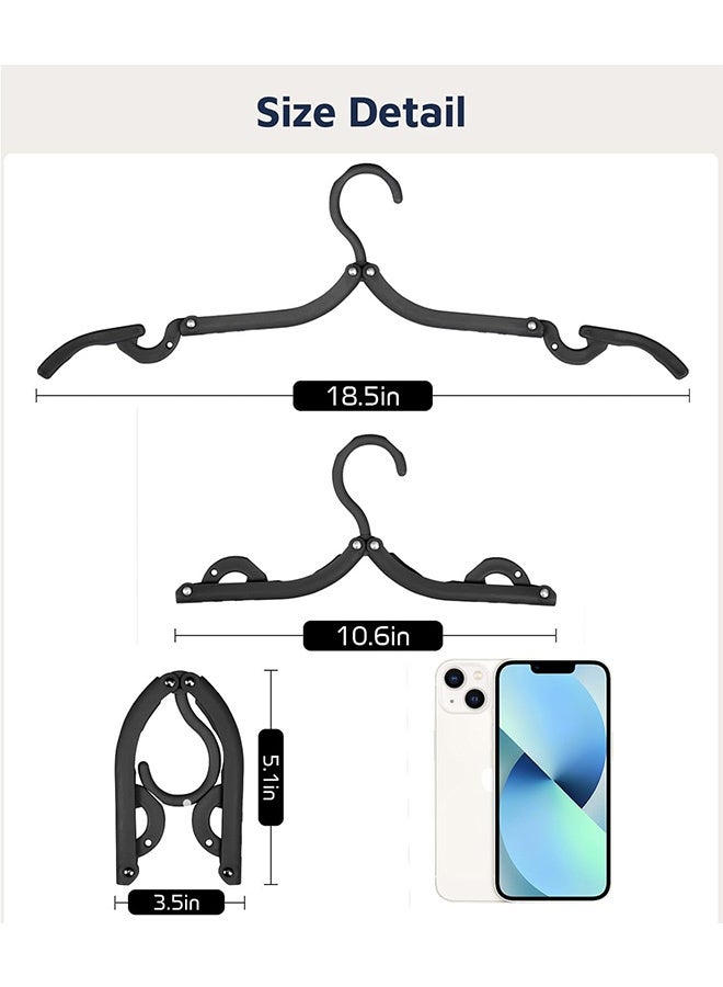 24 قطعة من شماعات السفر، مستلزمات السفر الأساسية للسفن السياحية، مستلزمات الرحلات البحرية المحمولة، شماعات قابلة للطي لحقيبة السفر، مستلزمات التخييم في المركبات الترفيهية والطائرات والعطلات في أوروبا - Image 2