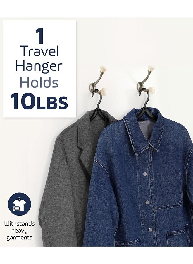 24 قطعة من شماعات السفر، مستلزمات السفر الأساسية للسفن السياحية، مستلزمات الرحلات البحرية المحمولة، شماعات قابلة للطي لحقيبة السفر، مستلزمات التخييم في المركبات الترفيهية والطائرات والعطلات في أوروبا - Image 5