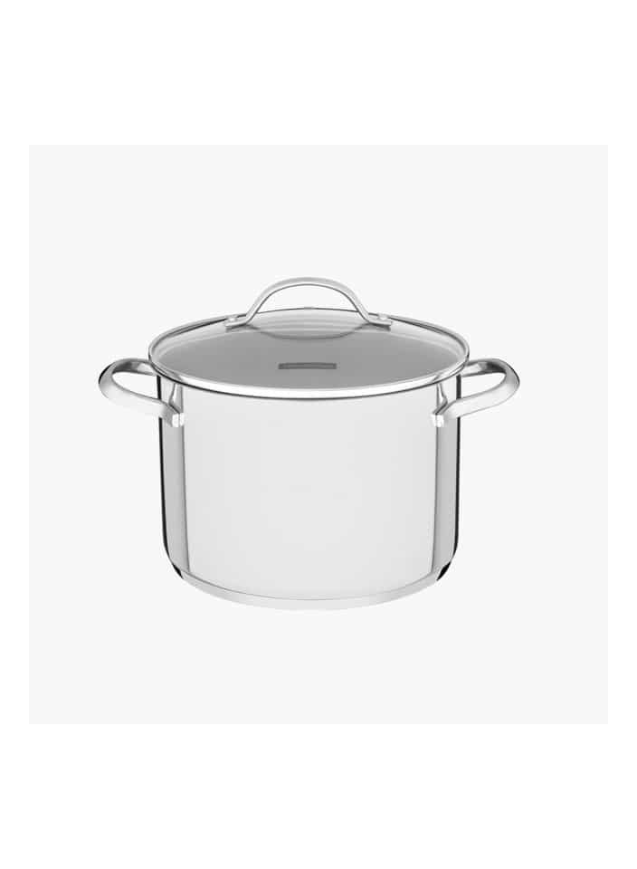 TRAMONTINA Since 1911,Made in Brazil- Una 24cm 7.7L Stainless Steel Stock Pot with Tri-ply Bottom - Image 1