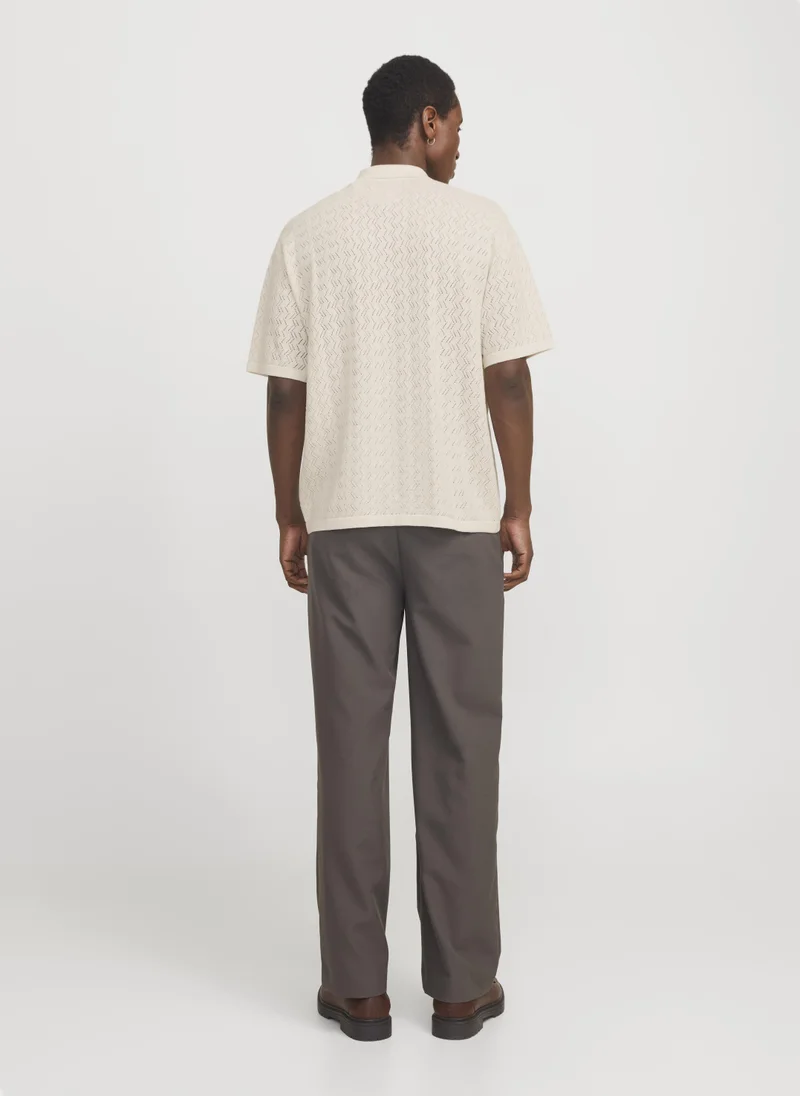 JACK & JONES  Knitted Short Sleeve Shirt for Men | Best Price UAE