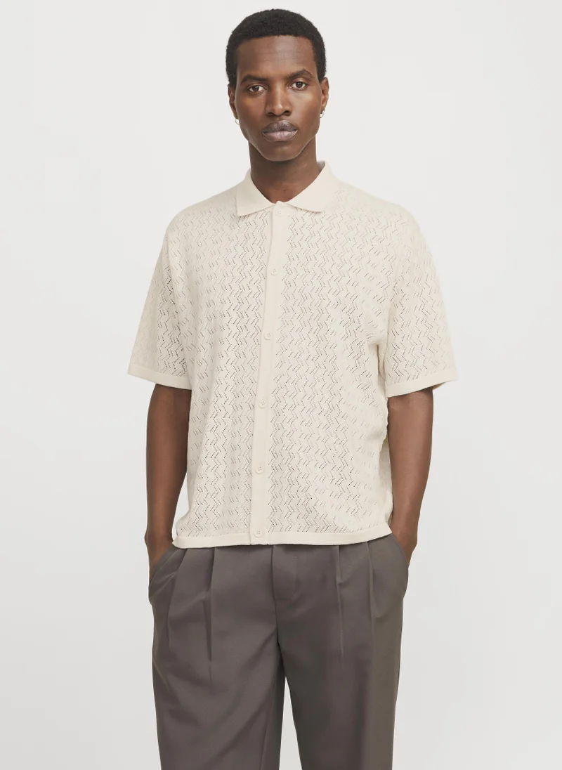 Knitted Short Sleeve Shirt