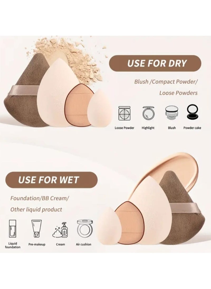 مانجي مجموعة أدوات مكياج مكونة من 23 قطعة، مجموعة فرش مكياج احترافية مكونة من 7 قطع، إسفنجة دمج مكونة من 16 قطعة، تتضمن فرش كريم الأساس وأحمر الخدود والكونسيلر وفرش التفاصيل - بحجم مناسب للسفر، مثالية كهدية، مجموعة فرش مكياج بحجم مناسب للسفر، فرش مكياج متينة - Image 2