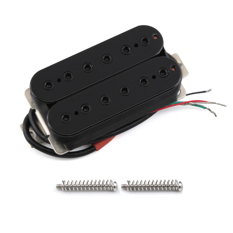 FLEOR Bridge Pickup Ceramic Double Coil Humbucker Pickups for Electric Guitar Pickup-Black - Image 1