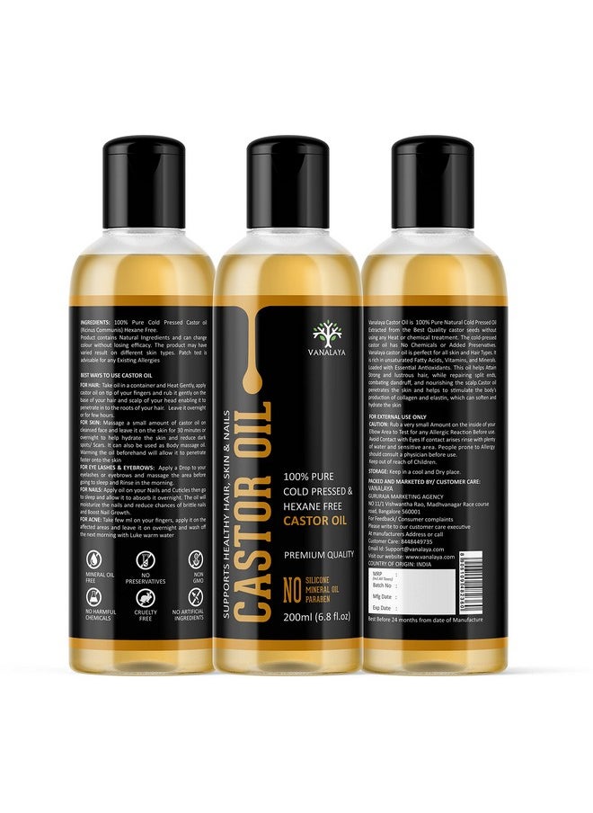 VANALAYA - Pure Cold Pressed Kalonji Oil, Black Seed Oil For Hair Growth & Skin Care No Mineral Oil, No Silicones 200Ml - Image 1
