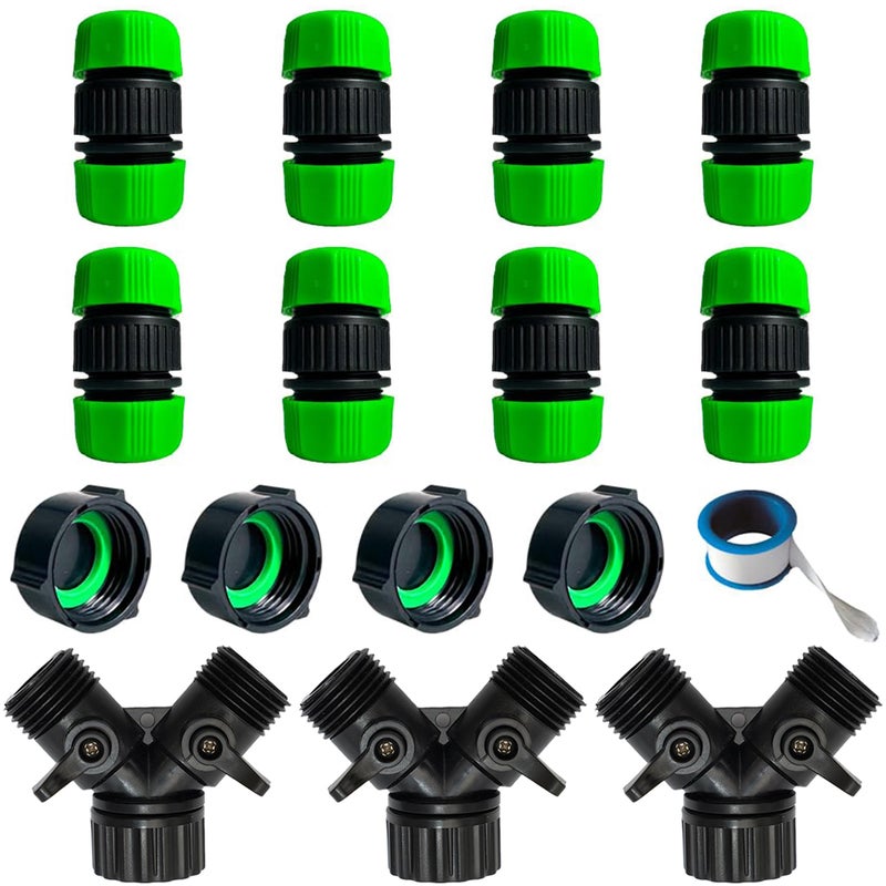 AMRITA Fittings for 12 Garden Soaker Hose FemaleMale ConnectorValvesStraight ConnectorsFittings - Image 2