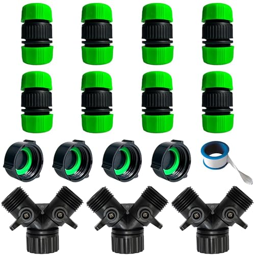 AMRITA Fittings for 12 Garden Soaker Hose FemaleMale ConnectorValvesStraight ConnectorsFittings - Image 1