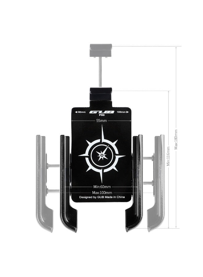 جي يو بي حامل موبايل من جي يو بي موديل P50 مناسب للدراجات النارية و الهوائية من الالومنيم خفيف الوزن - Image 3