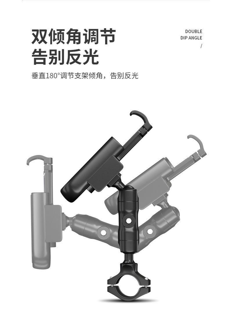 جي يو بي حامل موبايل من جي يو بي موديل P50 مناسب للدراجات النارية و الهوائية من الالومنيم خفيف الوزن - Image 4