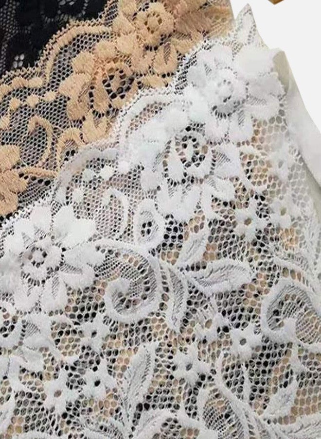 FIMS حزمة FIMS للنساء من 6 قطع من قماش الدانتيل لتغطية الصدر القابل للتثبيت - Image 5