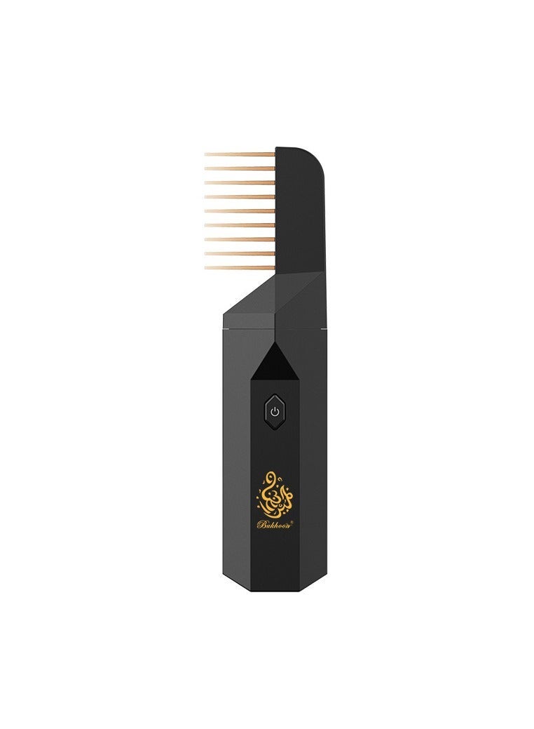 New Smart 2 in 1 Rechargeable Handheld Hair Incense Burner with Comb - Image 1