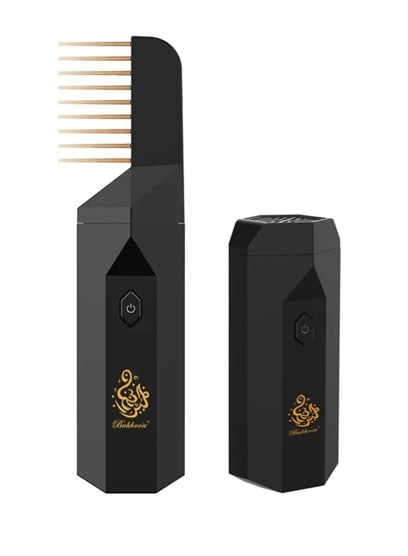 New Smart 2 in 1 Rechargeable Handheld Hair Incense Burner with Comb - Image 2