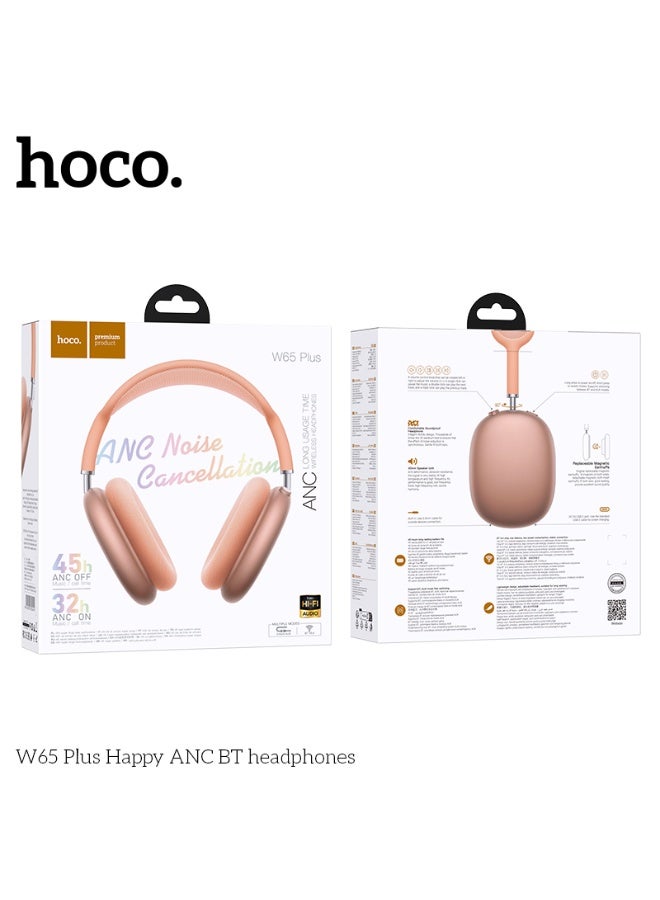 hoco. W65 Plus Happy ANC BT headphones - Image 3
