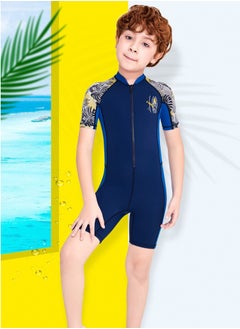 RedMapleTEK New Kids One Piece Swimsuit Short Sleeve Sun Protection Breathable Quick Dry Comfortable Diving Surfing Swimwear  - Image 3