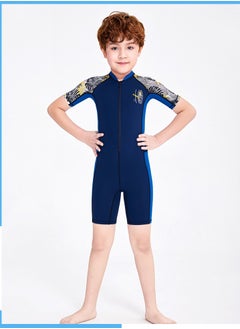 RedMapleTEK New Kids One Piece Swimsuit Short Sleeve Sun Protection Breathable Quick Dry Comfortable Diving Surfing Swimwear  - Image 4