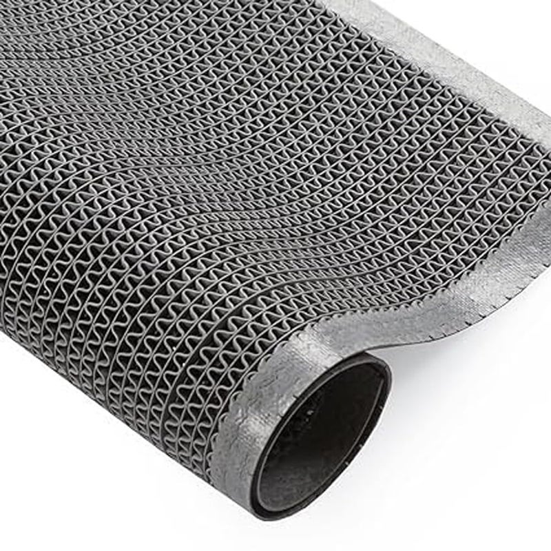 Purav Light Anti-Skid Non-Slip Waterproof Rubber Door Mat for Home Outdoor Entrance Large Size Foot Mats (16x24 Inch, Grey) - Image 1