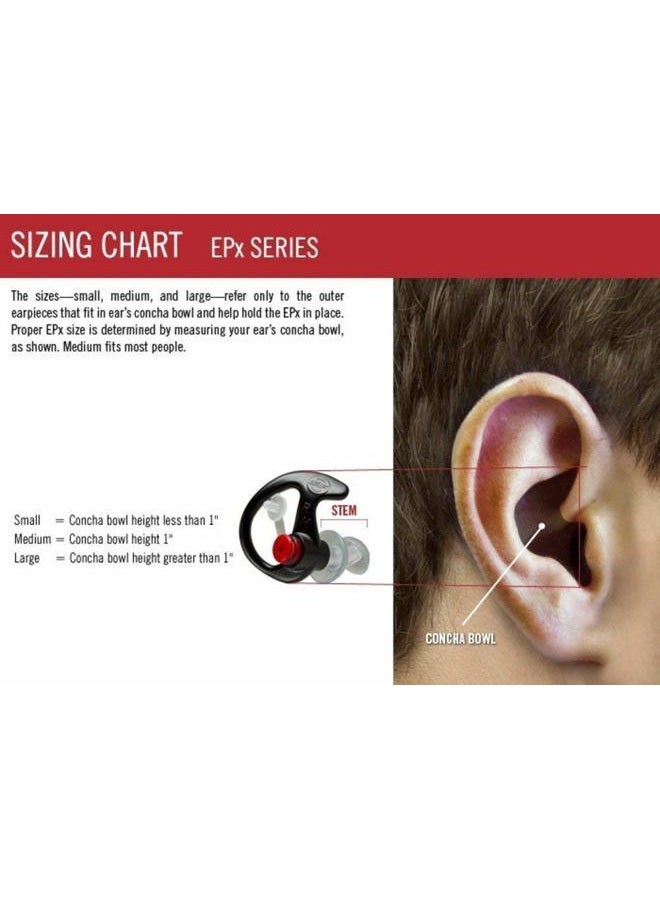 SureFire Sonic Defenders Ultra Max Filtered Earplugs w/Comply Canal Tips, Reusable, Clear, Medium, EP10-MPR - Image 4
