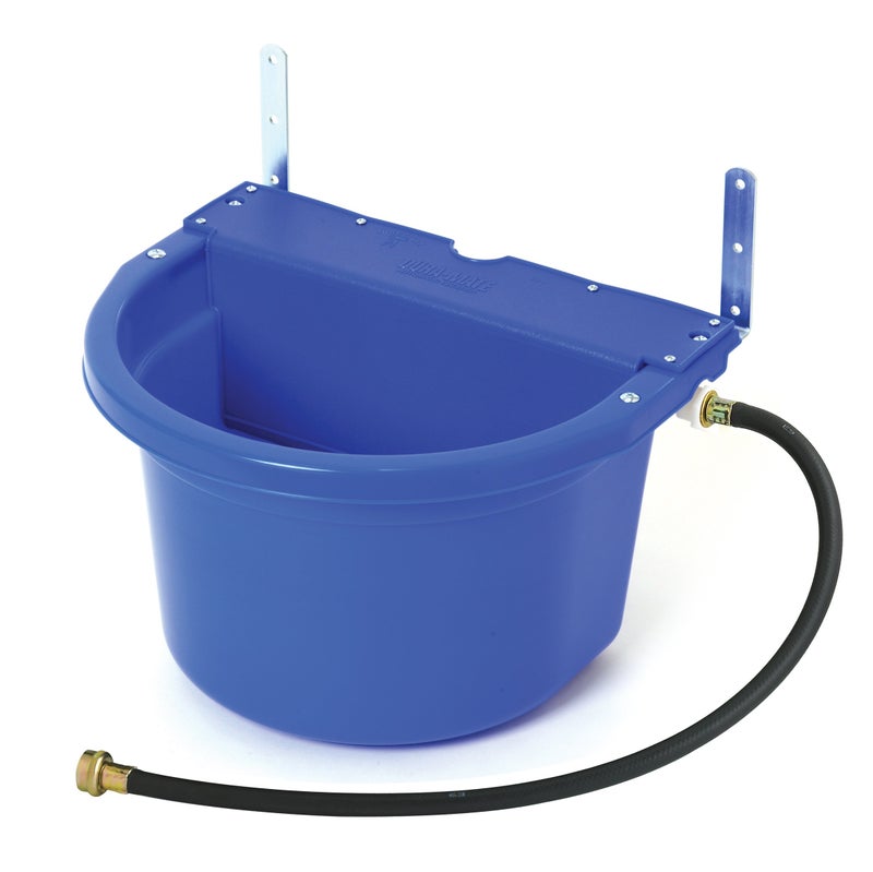 Little Giant Automatic Animal Waterer Float Controlled Automatic Waterer for Livestock Heavy Duty and Durable Made in USA 4 Gallon Blue