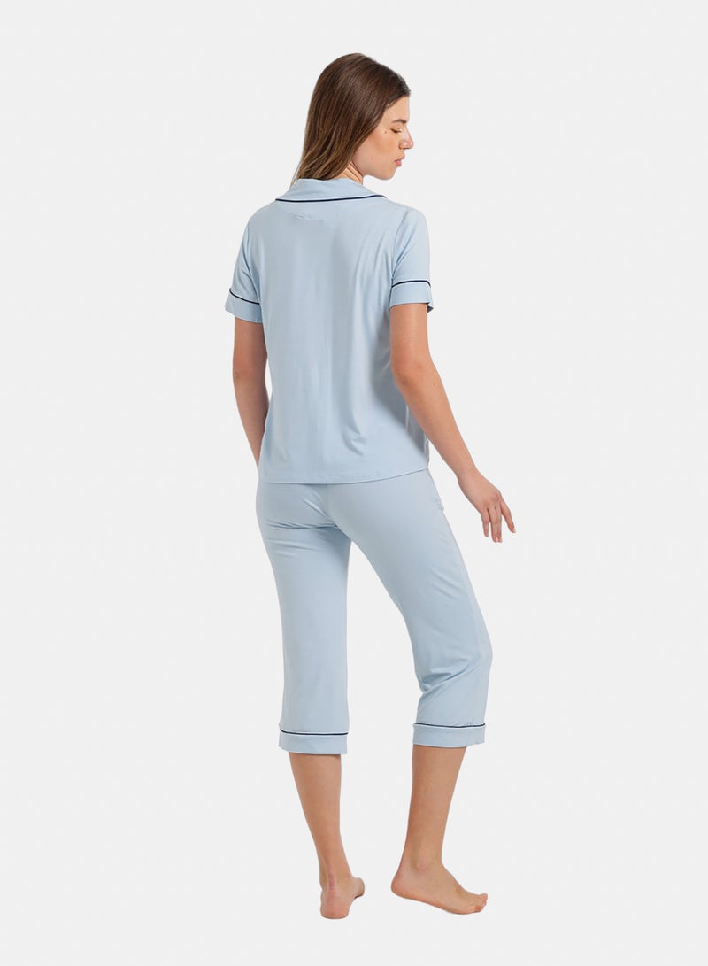 Carina Classic Piping Pyjama Set - Image 4