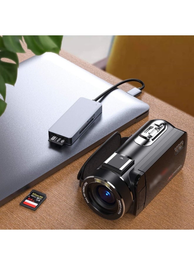 CF Card Reader,USB 3.0 to Compact Flash Memory Card Reader Adapter 5Gbps Read 5 Cards Simultaneously for SDXC, SDHC, SD, Micro SDXC, Micro SD, Micro SDHC, M2, MS, CF and UHS-I Card (Grey) - Image 5