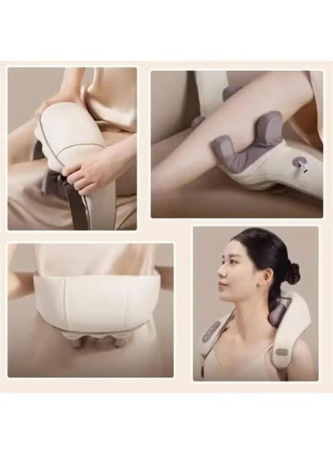جهاز تدليك الرقبة والأكتاف مع خاصية التدفئة الحرارية ومدلك شياتسو 5D لتدليك الأنسجة العميقة وتخفيف آلام الظهر وتشنج العضلات للجسم - Image 3