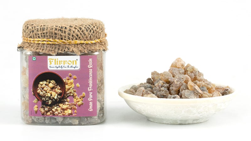 FLIRRON Oman Pure Frankincense Resin, Frankincense Resin, Boswellia carterii, Monastery Incense, Frankincense Tears, Granules (125 Gm) - Image 1