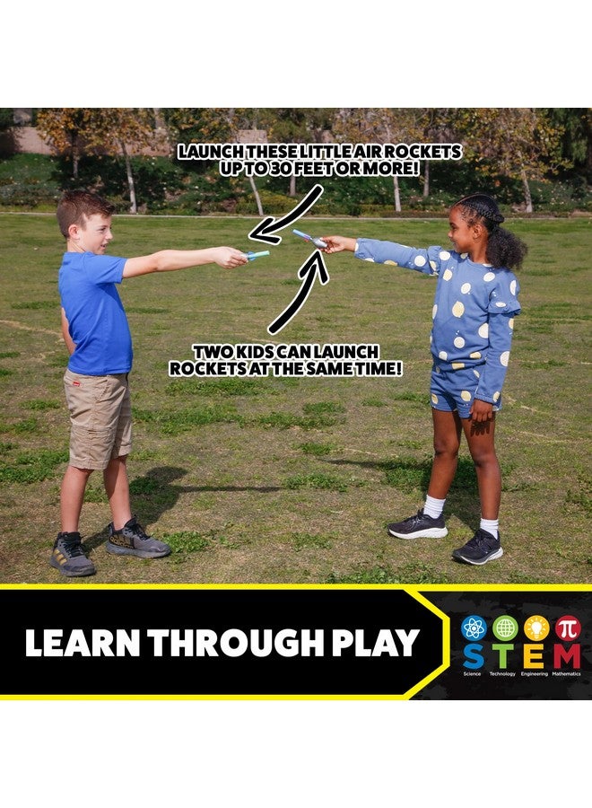 Stomp Rocket Squeeze Rocket 8 Player Party Pack - Includes 8 Launchers, 40 Soft Foam Rockets - Rocket Launcher STEM Gift - Ages 4 & Up - Fun Backyard & Outdoor Kids Toys Gifts for Boys & Girls - Image 4