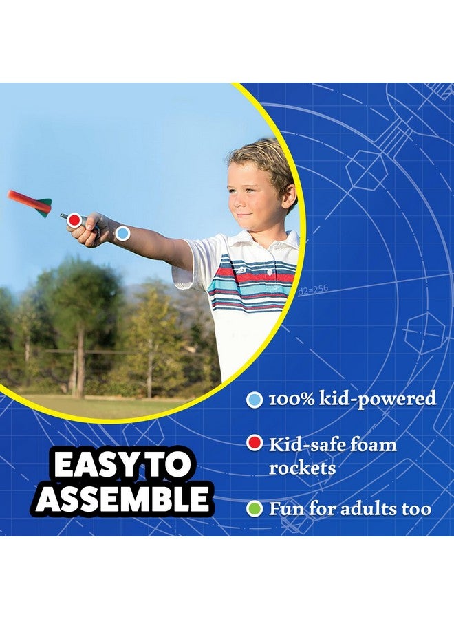 Stomp Rocket Squeeze Rocket 8 Player Party Pack - Includes 8 Launchers, 40 Soft Foam Rockets - Rocket Launcher STEM Gift - Ages 4 & Up - Fun Backyard & Outdoor Kids Toys Gifts for Boys & Girls - Image 5