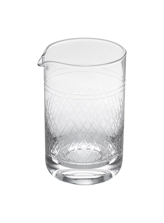 Restaurantware Bar Lux 30 Ounce Cocktail Mixing Glass, 1 Hand Blown Cocktail Stirring Glass - Diamond Cut, Contains No Lead, Clear Crystal Glass Mixing Pitcher, Weighted Bottom, Versatile - Image 1