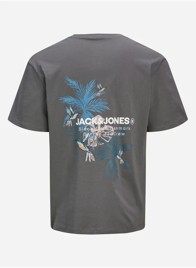 JACK & JONES Graphic Print Crew Neck T-Shirt