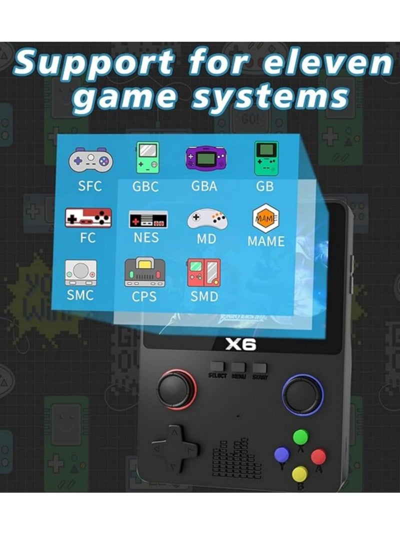 ELTRAZONE Handheld Retro Game Console – 32GB TF Card, 6,000+ Preloaded Games, 11 Emulators, 3.5-Inch IPS Screen, Portable Retro Gaming Console for Classic Games Lovers  - Image 3
