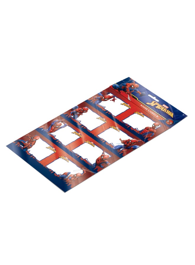 MARVEL Spider-Man Name Label A4 2Sheet In Opp Bag