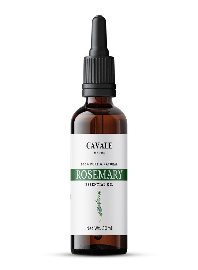 CAVALE Rosemary Essential Oil for Hair Growth, Hair Fall Control and Nourishment, Skin Care | Clinically Tested & Ecocert Certified Organic 100% Pure, Natural, Undiluted | 30ml - Image 1