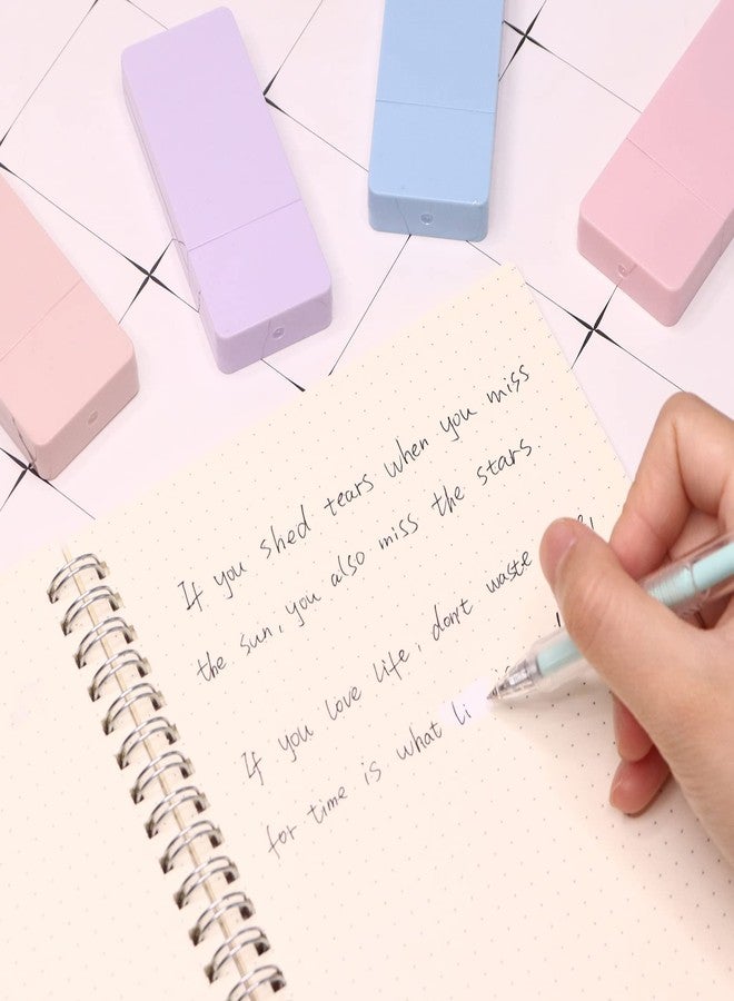 etspolt White Out Tape 6 Pcs White Out Correction Tape Pastel Mini Whiteout Correction Tape for Office Supplies Note Taking - Image 3