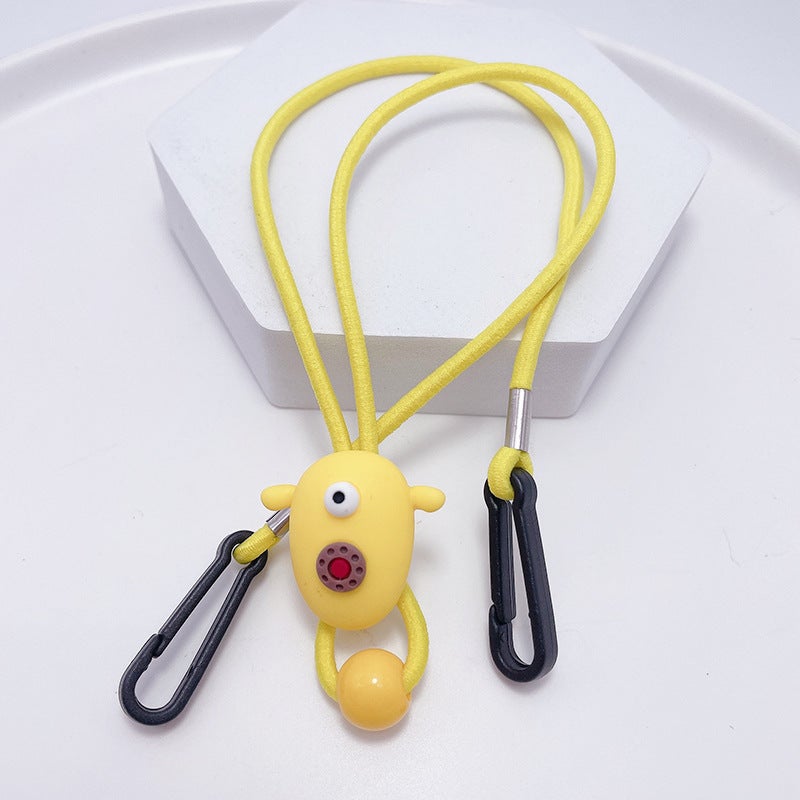 Cartoon Kids Mask Lanyard Adjustable Ear Saver 17# Light Blue Monster - Image 2