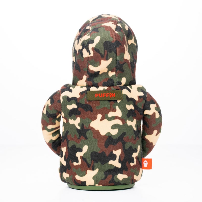 PUFFIN Puffin - The Hoodie Sweatshirt - Insulated 12 oz Can Cooler I Beer Bottle & Soda Can Insulator  Keep Drinks and Beverages Cold - U.S. Army Camo - Image 2