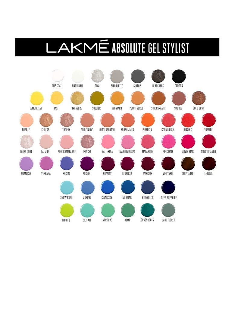 لاكمي أبسولوت جل ستايلست طلاء أظافر لامع 95 سنو كون 12 مل - Image 5