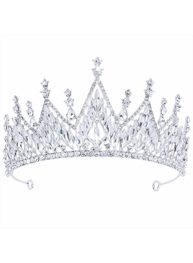 Didder Silver Tiaras and Crowns for Women Halloween Gothic Tiara Crown Prom Queen Crowns for Women Quinceanera Princess Crown Tiaras for Girls Pageant Birthday Party Crown Wedding Headpiece Tiaras for - Image 1