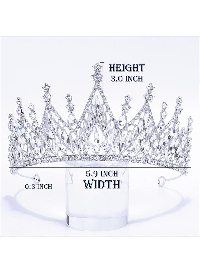 Didder Silver Tiaras and Crowns for Women Halloween Gothic Tiara Crown Prom Queen Crowns for Women Quinceanera Princess Crown Tiaras for Girls Pageant Birthday Party Crown Wedding Headpiece Tiaras for - Image 5