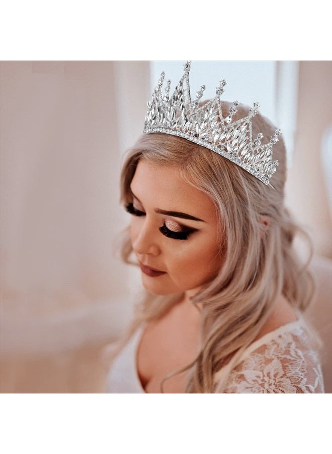 Didder Silver Tiaras and Crowns for Women Halloween Gothic Tiara Crown Prom Queen Crowns for Women Quinceanera Princess Crown Tiaras for Girls Pageant Birthday Party Crown Wedding Headpiece Tiaras for - Image 3