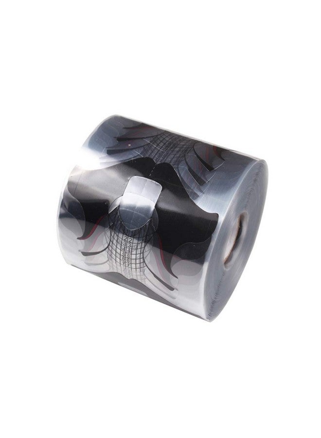 yigo 500 Pcs/Roll Nail Form Clear Nail Art Guide Form Acrylic Uv Gel Tips Extension Black Butterfly Design Uv Nail Extenion Sticker - Image 2