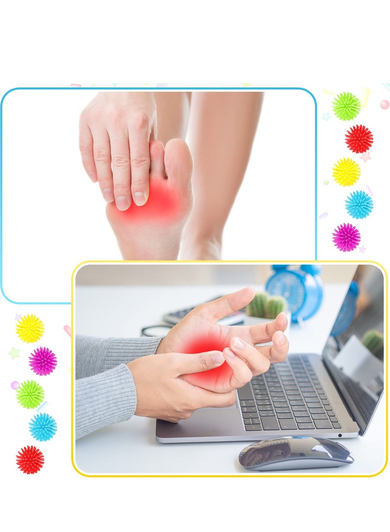 SOLARAE 50 Pack Spiky Stress Balls - Soft Fidget Sensory Toy for Teens and Adults - Multi-Color Mini Balls for Parties and Gifts - 1.18 Inches - Image 2